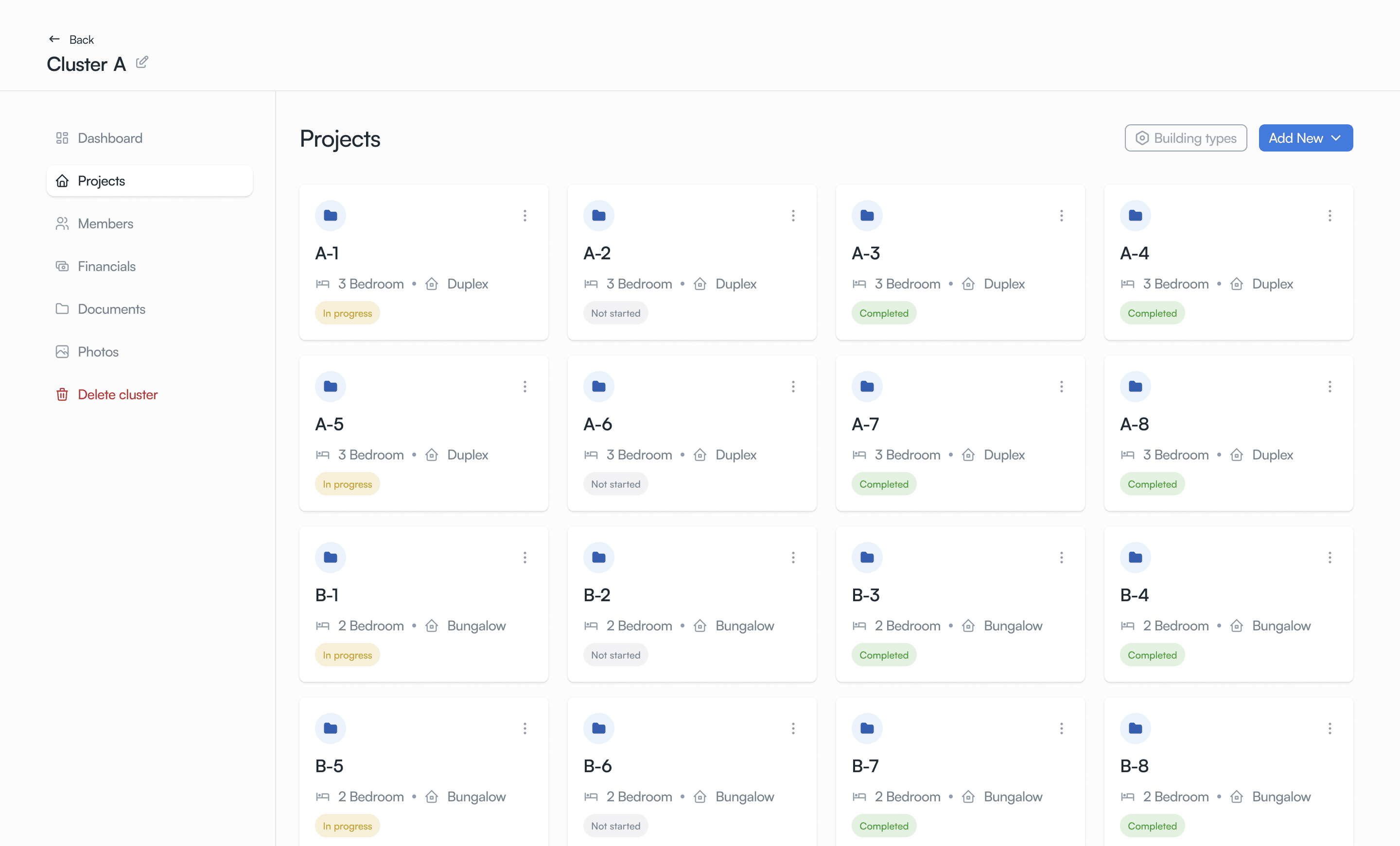 Cluster Projects